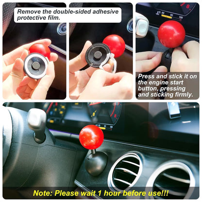 Retro Joystick Push Start Button Cover For Cars