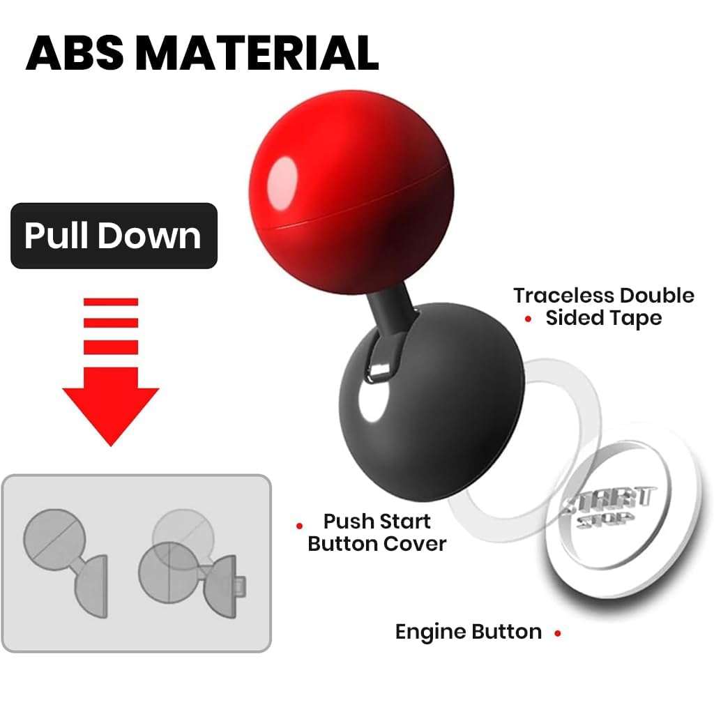 Retro Joystick Push Start Button Cover For Cars