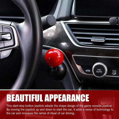 Retro Joystick Push Start Button Cover For Cars