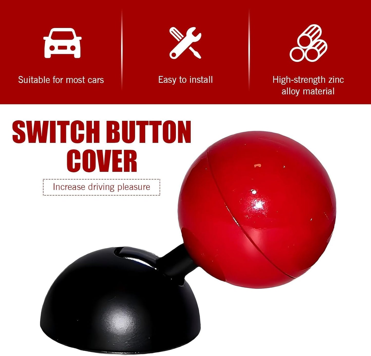 Retro Joystick Push Start Button Cover For Cars