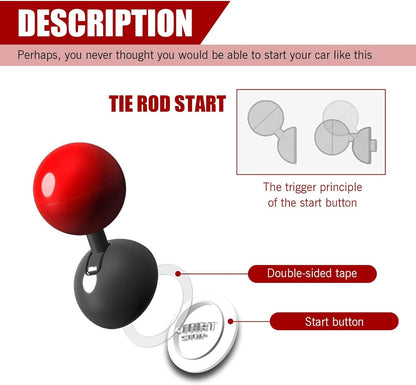 Retro Joystick Push Start Button Cover For Cars