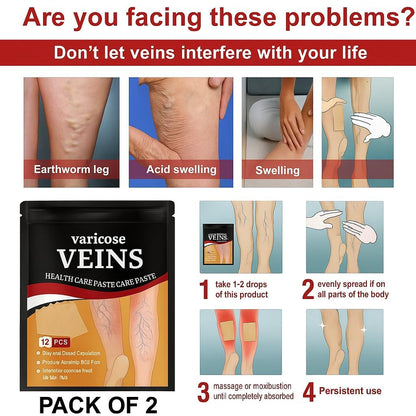 Varicose Veins Relief Patches (Pack of 2)