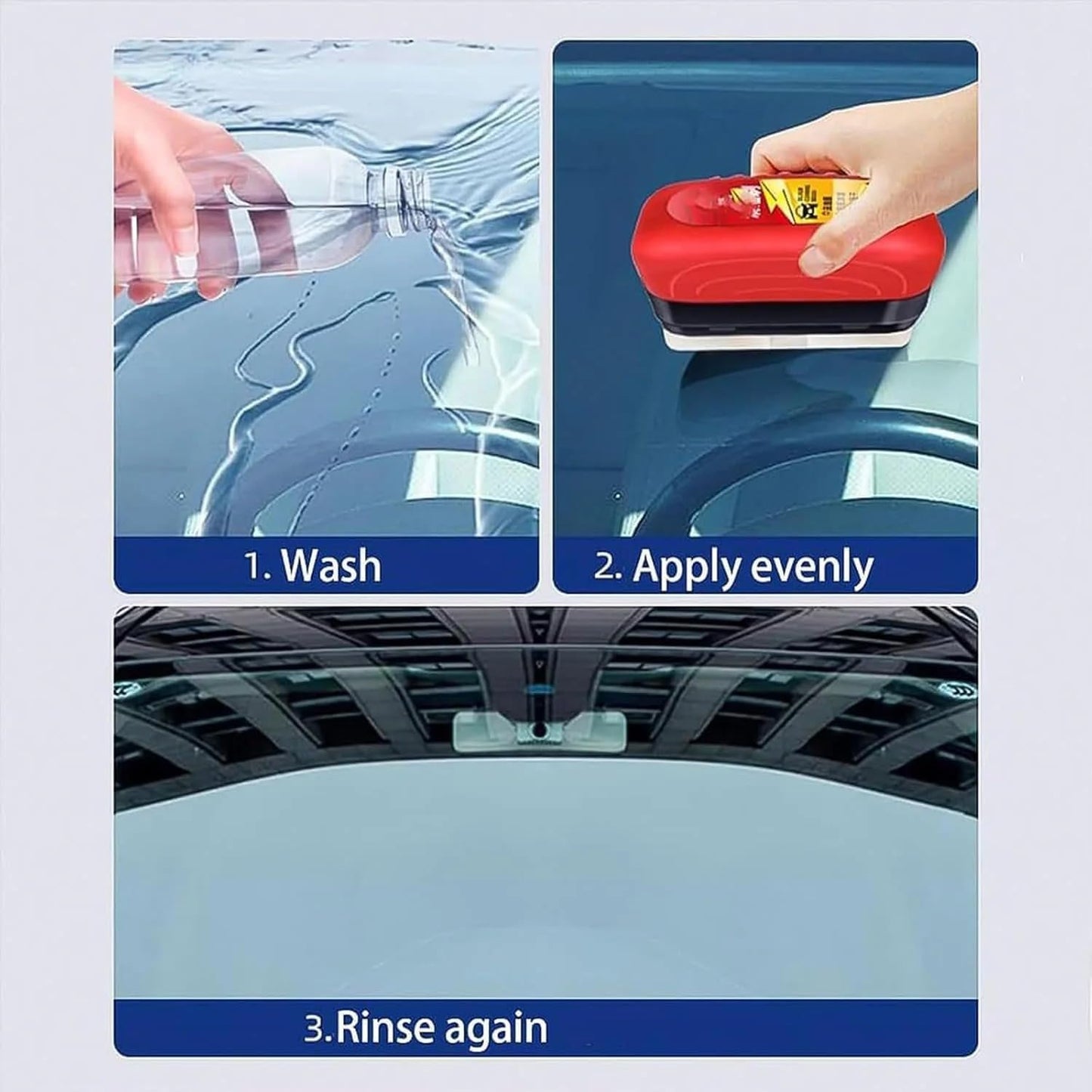 2 in 1 Car Windshield Water Wiper & Glass Cleaner Sponge